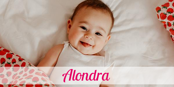 Namensbild von Alondra auf vorname.com