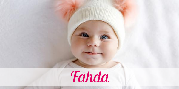 Namensbild von Fahda auf vorname.com