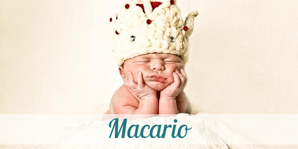 Namensbild von Macario auf vorname.com
