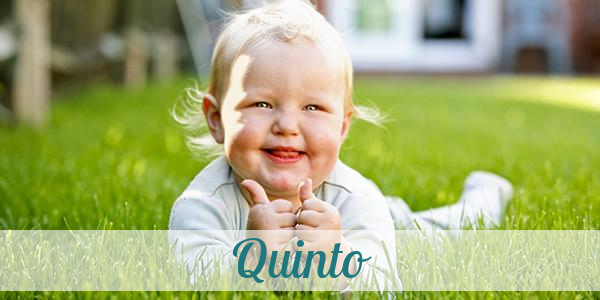 Namensbild von Quinto auf vorname.com